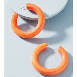 Carrie Marbled Resin Hoop